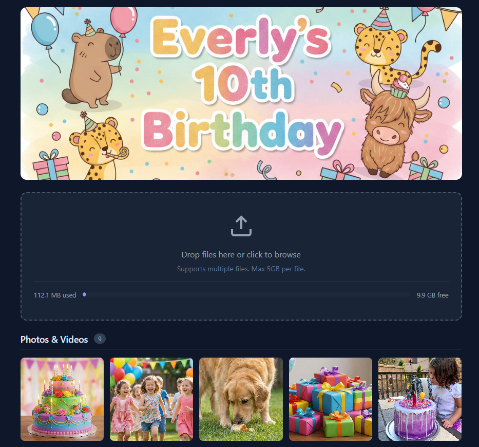 Event Page Example